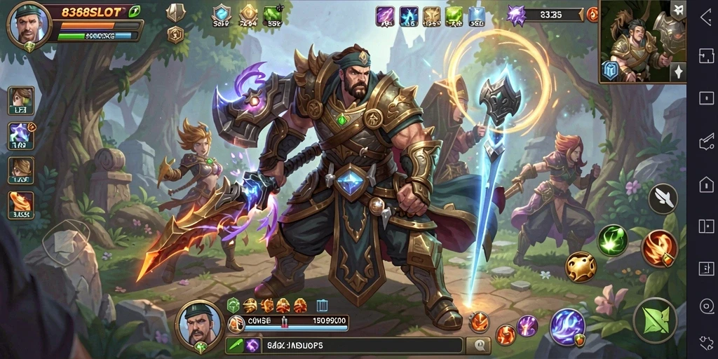 Screenshot gameplay 8368SLOT menampilkan aksi seru dalam petualangan MMORPG.