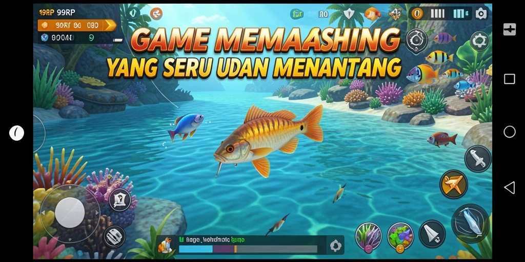 Gameplay memancing yang seru dan menantang di 99RP.