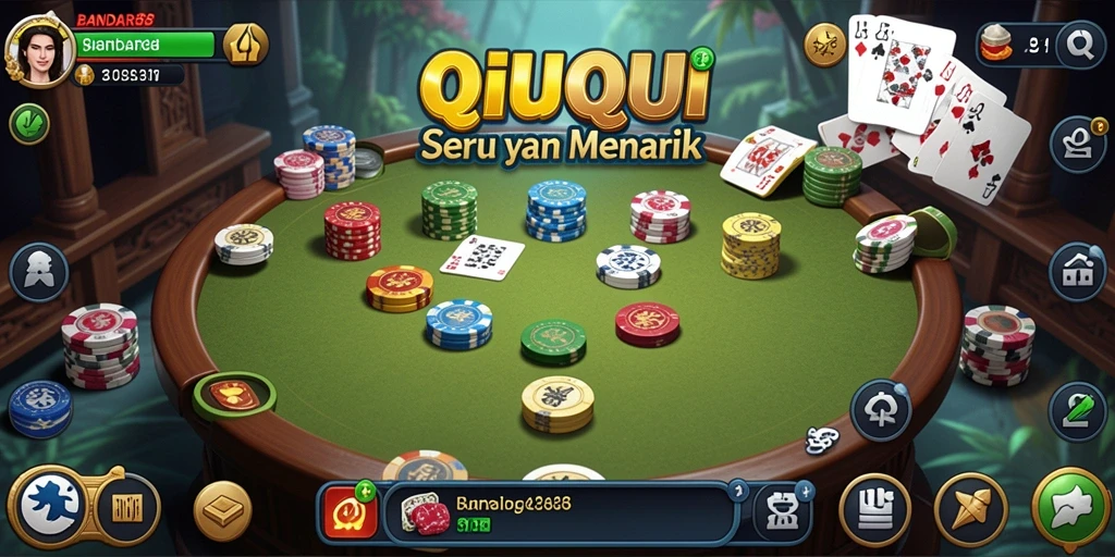 Tampilan menarik saat bermain QiuQiu di BANDAR88.