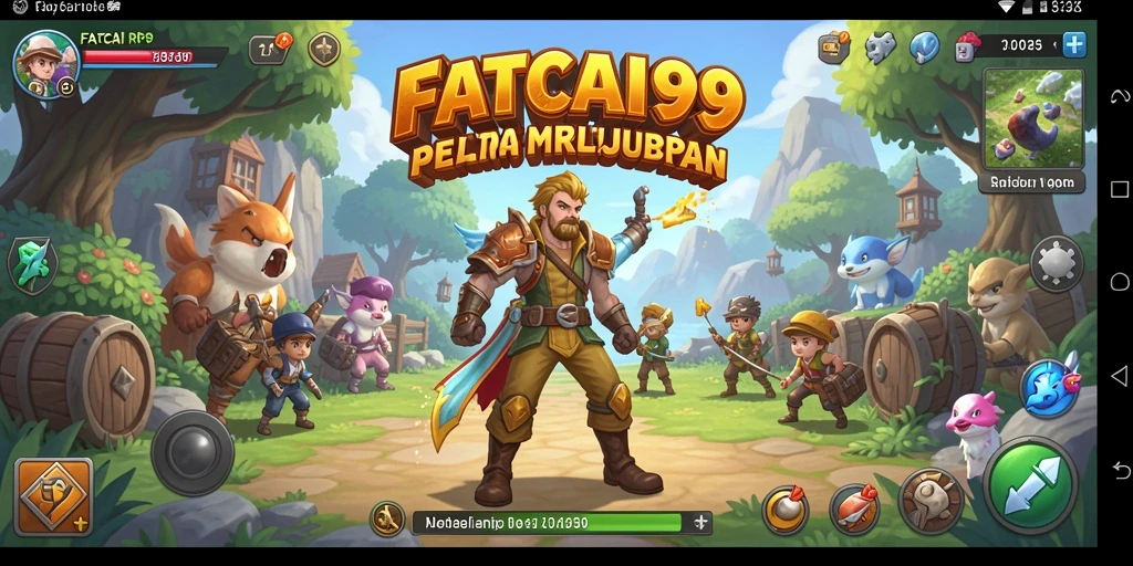 Screenshot gameplay FATCAI99 yang menampilkan pertempuran dan eksplorasi yang mendebarkan.