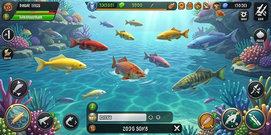 Screenshot gameplay IDX66 dengan aksi menembak ikan yang seru.