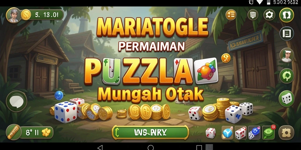 Tampilan gameplay menarik dari MARIATOGEL, penuh tantangan Puzzle.