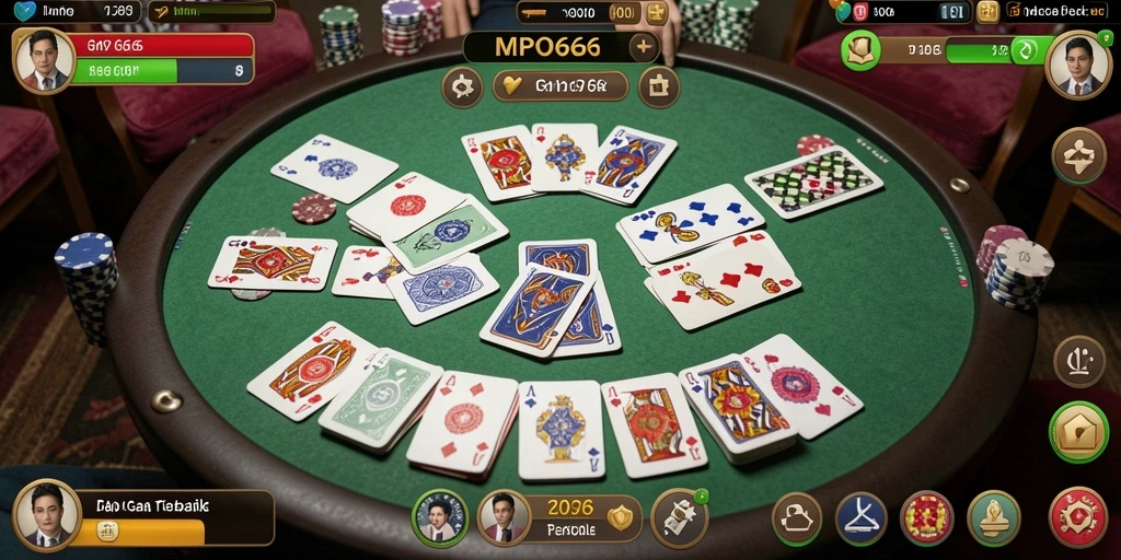 Screenshot gameplay MPO666 menunjukkan keseruan bermain Gaple.