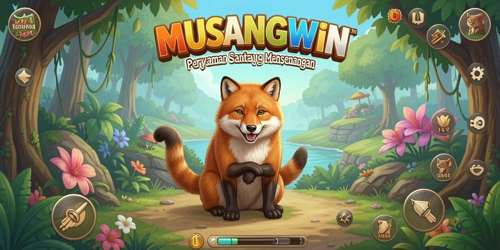 Tangkapan layar utama MUSANGWIN menampilkan pengalaman gameplay yang menarik.