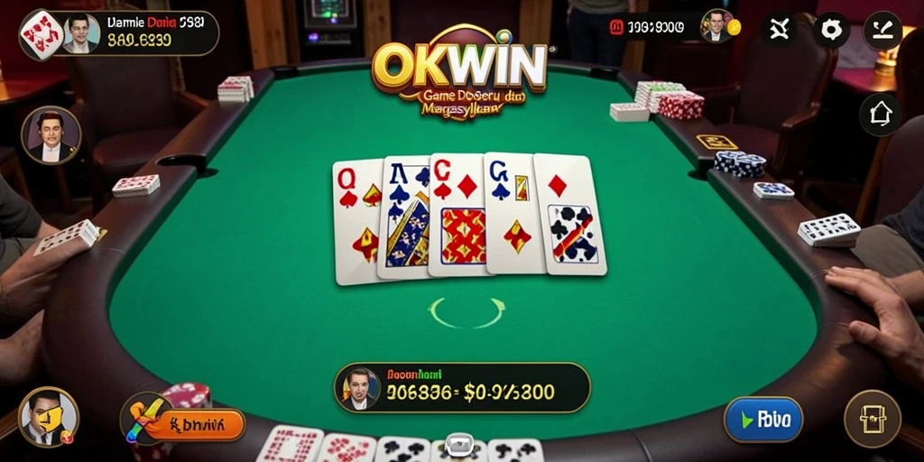 Screenshot gameplay OKWIN menampilkan keseruan permainan Domino.