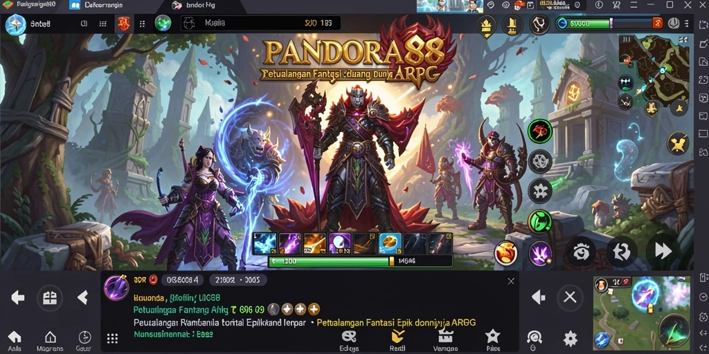 Tampilan gameplay menakjubkan dari PANDORA88 yang penuh aksi dan petualangan.