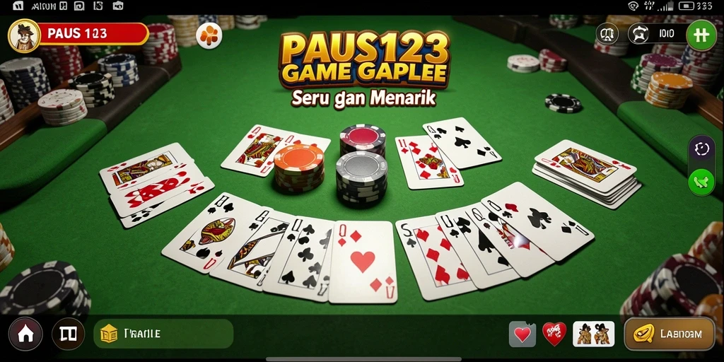 Tampilan gameplay Gaple yang seru dan interaktif.