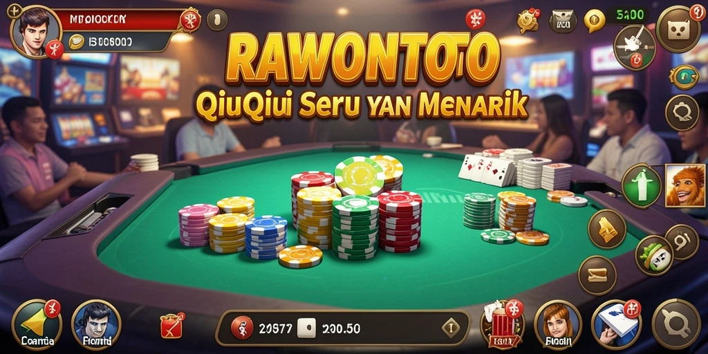 Screenshot gameplay QiuQiu yang penuh aksi dan seru.