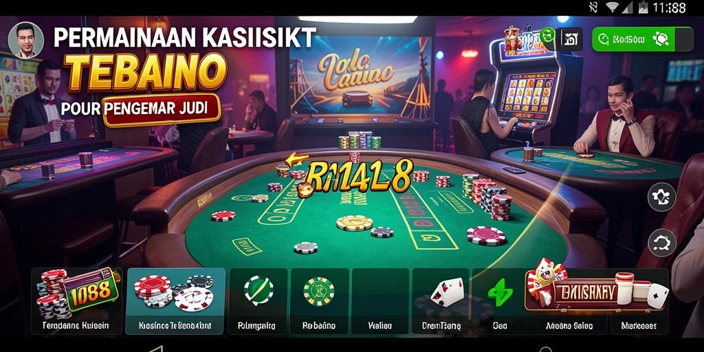 Tampilan menarik dari permainan Kasino RI188 yang menyenangkan.