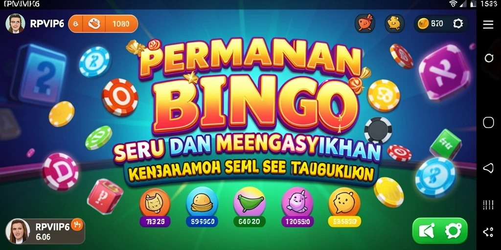 Tampilan screenshot RPVIP6 yang menunjukkan gameplay Bingo yang menarik.