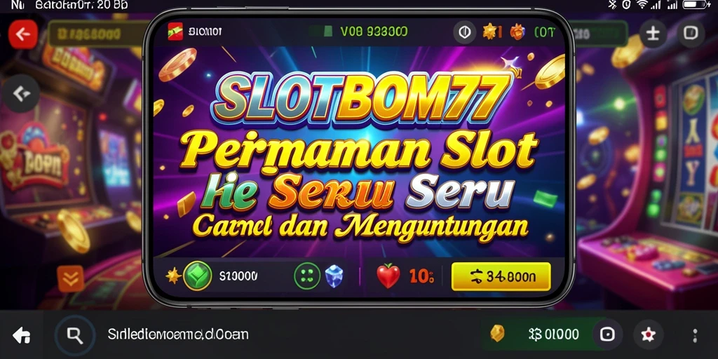 Screenshot SLOTBOM77 menampilkan grafis slot yang menarik.