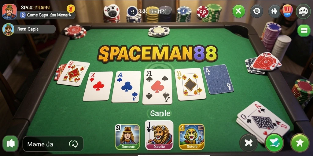 Tangkapan layar gameplay yang menampilkan serunya bermain Gaple.